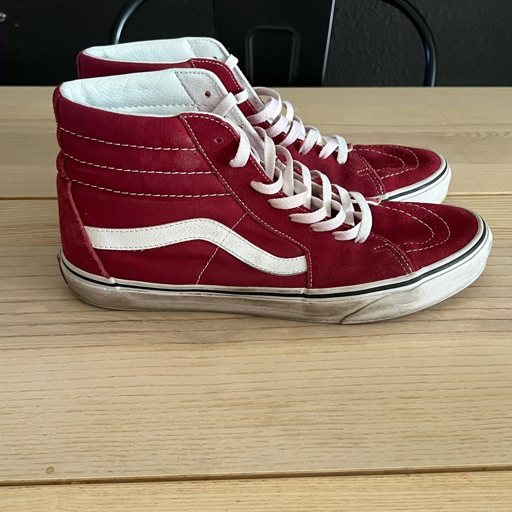 Vans Burgundy sk8 hi